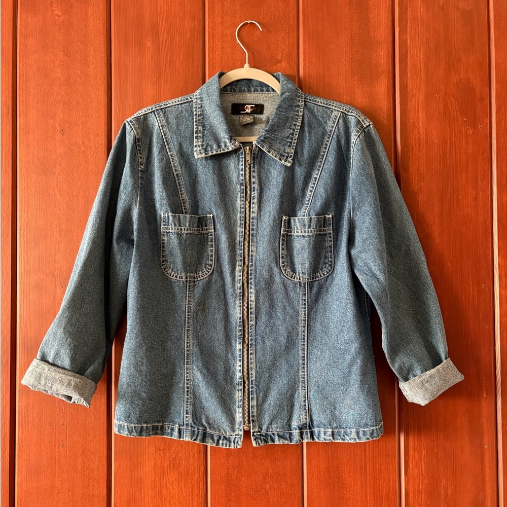 Vintage Rafaella Jeans denim zip up jacket